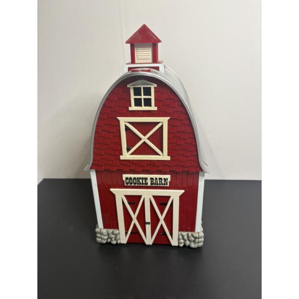 Musical Farm Cookie Barn - Cookie Jar - Musical when Opened! - Working Condition! 