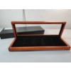 Image 1 : Wooden Glass-Top Coin Display/Storage Box - Holds 5 Standard Slabs