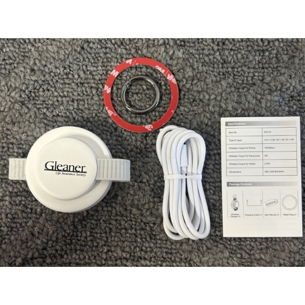 New in the Box - Wireless Magnetic Charger for Phone, Earphones, Watch - Portable
