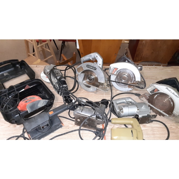 Group Of 9 Misc Electric Tools - See Pics All Working