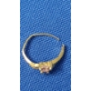 Image 10 : Assorted 10K Gold Jewelry Pieces Including Necklace Pendant & Two Rings - Weight: 2.7g 