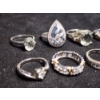Image 3 : Beautiful Sterling Silver Rings In Various Styles & Stones - Weighing Total of 29.9 Grams