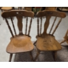 Image 2 : *Pick Up At Mantua Home-No Shipping Available* Great Condition MCM Wood 17''x36'' Wood Chair Pair & 