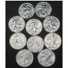 Image 1 : (10) 1/10 Troy Ounce .999 Fine Silver Rounds With Walking Liberty Motif