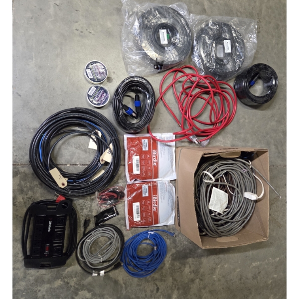 Power Strip, Extension Cord, Audio & Video Cords Group -No Shipping