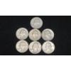 Assorted Years & Mint Marks 90% Silver Washington Quarters - Face Value: $1.75