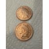 Image 1 : 2 - Indian Head 1 oz .999 Fine Copper Round Coins - Brilliant Uncirculated - Limited Edition