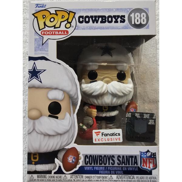 Funko Pop! Football #188 - Dallas Cowboys Santa - NFL Licensed - Fanatics Exclusive Edition