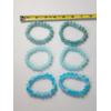 Image 3 : Lot of 6 Assorted Shades of Blue Stone Beaded Bracelets 