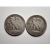Image 4 : Two Walking Liberty 90% Silver Half Dollars ~ 1936 & 1941 ~ $1.00 Face Value