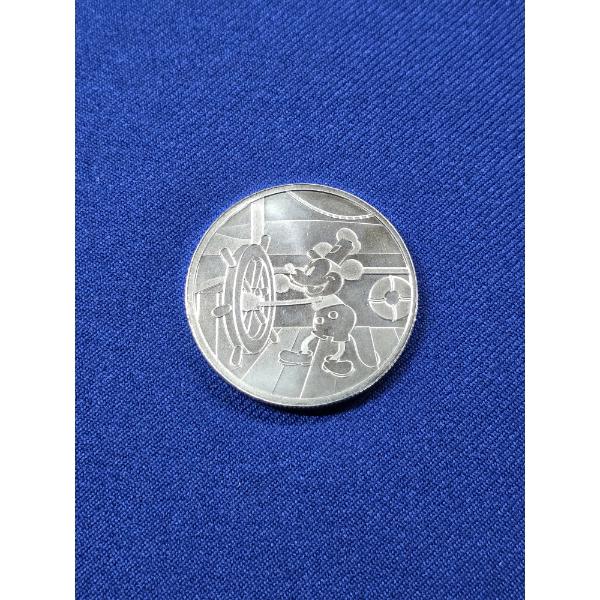 1928 DISNEY Mickey Mouse "Steamboat Willie" 1 oz Fine Silver Round - Mint Condition