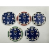Image 2 : 5 - RARE Kansas City Royals Baseball Clay Poker Chips - Mint Condition - Complete Set