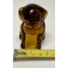 Image 7 : Adorable Degenhart Vintage Glass Dog Figurine- Amber Lite