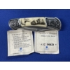 Image 5 : (2) Folding Stainless Steel Collectors' Knives: Moose Pocket Knife & Bald Eagle Pocket Knife 