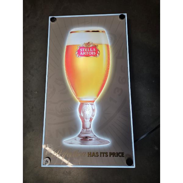 Lighted 25.5''x14'' Stella Artois Wall Sign