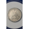 Image 1 : Encapsulated 1876 Seated Liberty Carson City 90% Silver Quarter - Face Value: $0.25