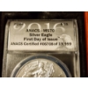 Image 3 : INCREDIBLE ANACS MS70 2016 United States 1 Oz Silver American Eagle in Nice Wooden Display Box!