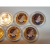 Image 4 : x7 Colorized 1999 Susan B. Anthony Dollars in Capsules FV: $7.00