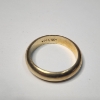 Image 3 : 14K Yellow Gold Band Ring - Size 5 - Total Weight: 3.7g