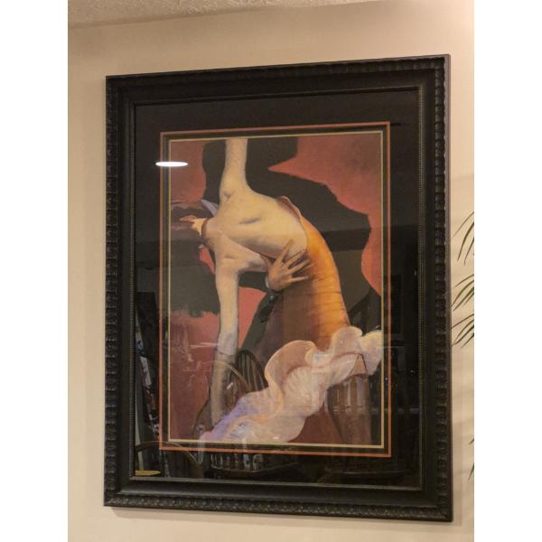 Beautifully Framed Artist Signed 30 x 22 Print - Overall Size 4 x 35  2nd of 2 by Same Artist