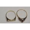 Image 8 : (2) 10K Yellow Gold Women's Rings -"Dianne" & Red And Diamond Ruby Ring - Size 7 -Total Weight: 3.9g
