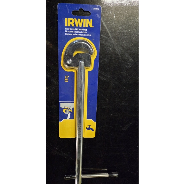 New! Irwin 11'' Basin Wrench 