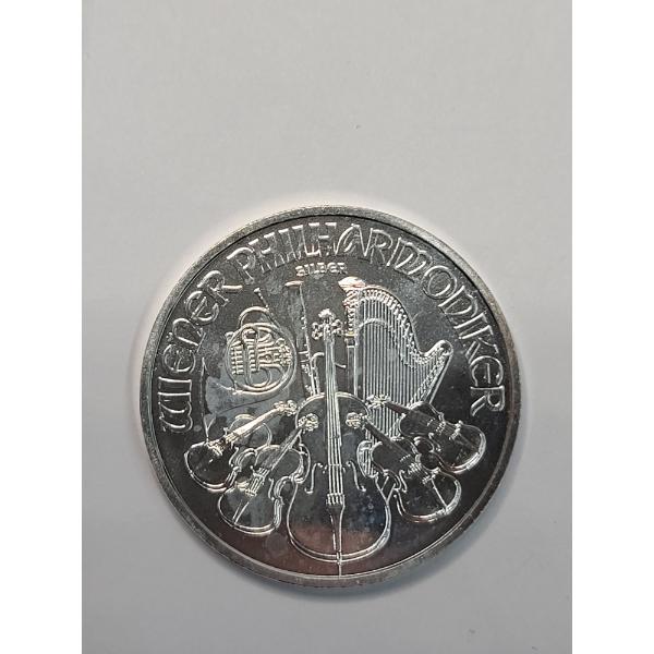 2021 Austrian 1 Troy Oz .999 Fine Silver Philharmonic Coin 