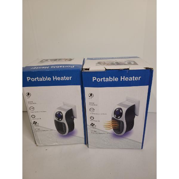 2 Portable Heaters - In Good working condition! - 1-12 hours - 500 watts