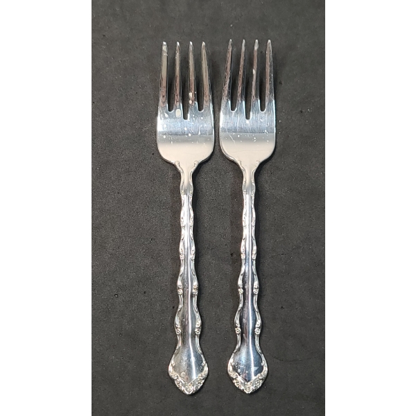 (2) Sterling Silver Reed & Barton Forks - Total Weight: 80.8g
