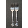 Image 1 : (2) Sterling Silver Reed & Barton Forks - Total Weight: 80.8g