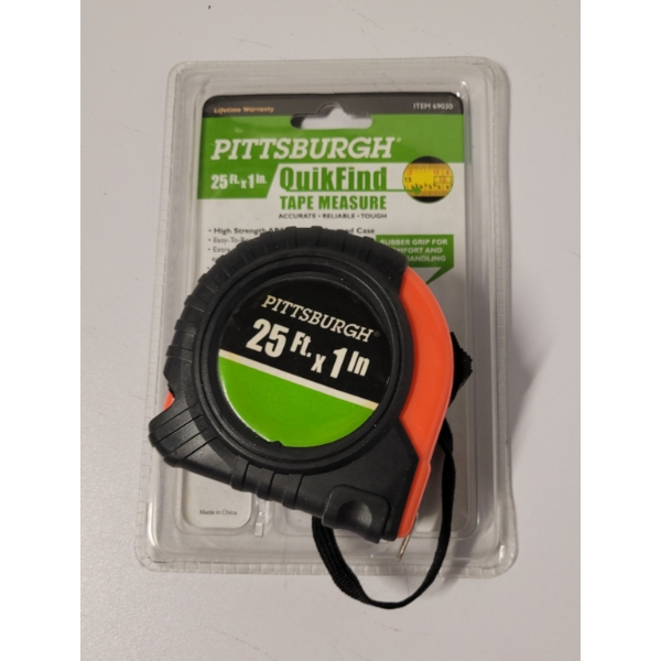 25' x 1" Tape Measure