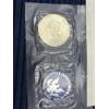 Image 3 : 1972 Eisenhower Uncirculated Silver Dollar - 40% Silver - FV $1.00 - in plastic packaging with note 