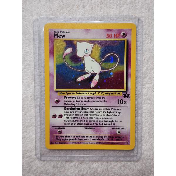 Vintage Holo Rare Black Star Promo Mew #9 Pokemon Trading Card