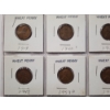Image 6 : Eight Assorted Wheat Pennies in Holders & 1907 Indian Head Penny