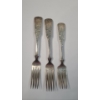Image 1 : (3) Vintage Sterling Silver Towle Forks - Dinner & Salad Forks - Total Weight: 131.9g