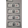 Image 8 : (23) United States Series 1963 $2 Red Seal Bank Notes - AU 58 Condition 