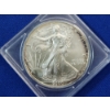 Image 1 : 2000 Silver American Eagle - 1 Ounce .999 Fine Silver - In Coin Holder