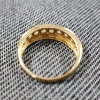 Image 5 : 14K Yellow Gold Rings Ft. Nice Clear Stones Weighing 2.7 Grams ~ Size 7.5