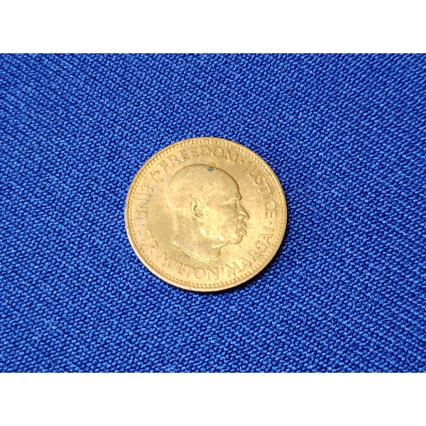 1964 Sierra Leone 1/2 Cent Bronze Coin 