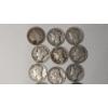 Image 2 : Assorted Years/Mint Marks United States 90% Silver Barber & Mercury Dimes - Face Value: $1.90