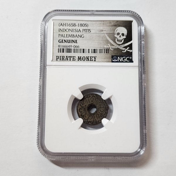 NGC Genuine Pirate Money Indonesia Pitis Palembang AH1658-1805