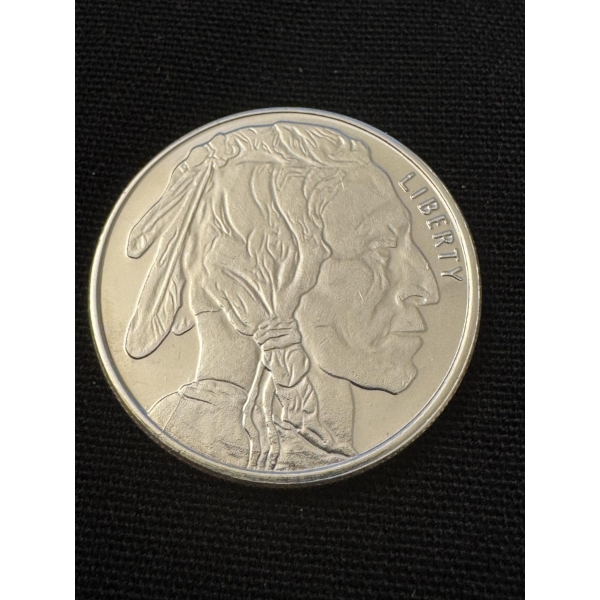 Indian Buffalo Half Troy Ounce .999 Fine Silver Coin - Exceptional Condition - In Protective Hold	