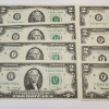 Image 2 : 8 United States 1976 $2 Federal Reserve Notes SEQUENCIAL SERIAL NUMBERS!
