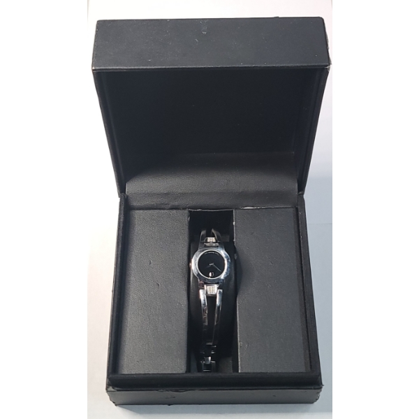 Ladies' Movado Amorosa Stainless Steel Bangle Quartz Watch with Diamond Accents - (Model: 0604982)