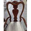 Image 8 : Exquisite Queen Anne Oval 68''x44''x30'' Solid Cherry Wood Dining Table & 6 39'' Chairs