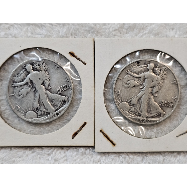 90% Silver United States Half-Dollar Assortment (Walking Liberty) - AFV: $1.00