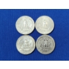Image 2 : Four Assorted Years Silver Washington Quarters - 90% U.S. Silver - FV: $1.00
