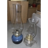 Image 4 : *Pick Up At Mantua Home-No Shipping Available* Three Vintage Oil Lamps With Extra Green Glass Shade 