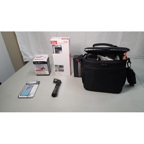 Camera Detector, Angle Head Flashlight, Camera Bag With Accessories & More