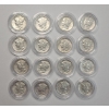 Image 1 : Assorted Years 90% Silver BU Condition Mercury Dimes In Coin Capsules - Face Value: $1.60